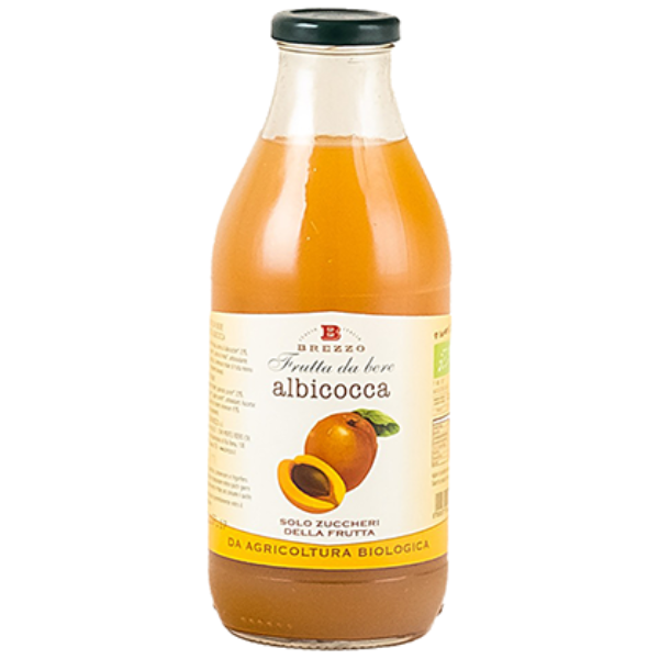 Organic Apricot Juice 750ml - Brezzo Brezzo - Juice @Mercato Gourmet | Your Italian Gourmet Supermarket