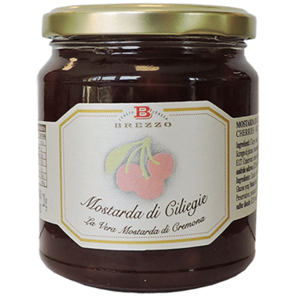 Cherry Mustard 380g - Brezzo Brezzo - Spreadable & Creams @Mercato Gourmet | Your Italian Gourmet Supermarket