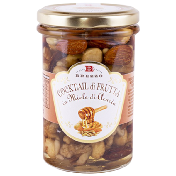 Mixed Nuts in Acacia Honey 230g - Brezzo