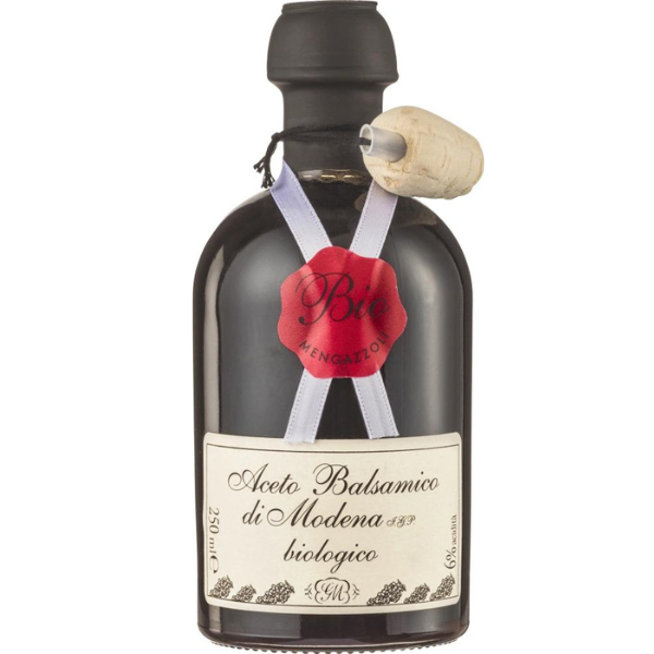 Organic Aged Balsamic Vinegar of Modena (Red Seal) 250ml - Mengazzoli