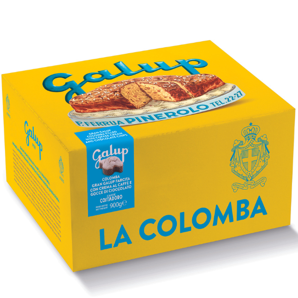 Coffee Cream and Chocolate Chip Colomba 900g - Galup Galup - Colomba 900g @Mercato Gourmet | Your Italian Gourmet Supermarket