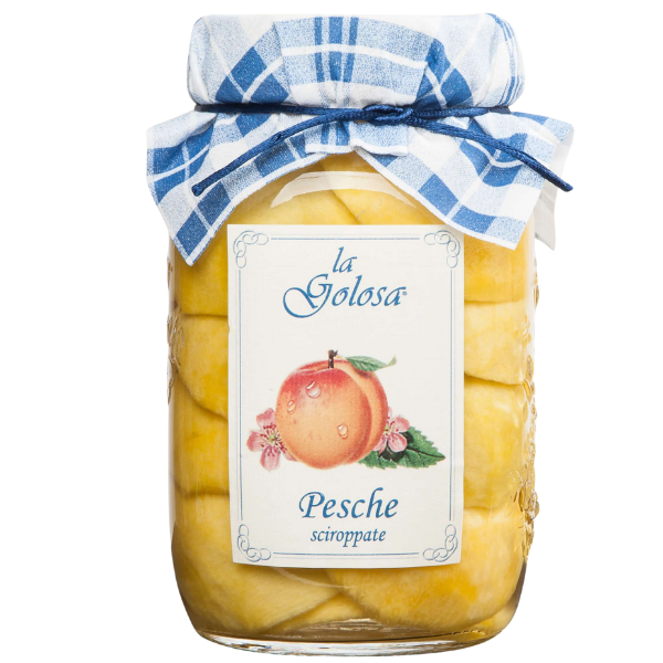 Peach in Syrup 500g - La Golosa La Golosa - Preserved Fruits @Mercato Gourmet | Your Italian Gourmet Supermarket