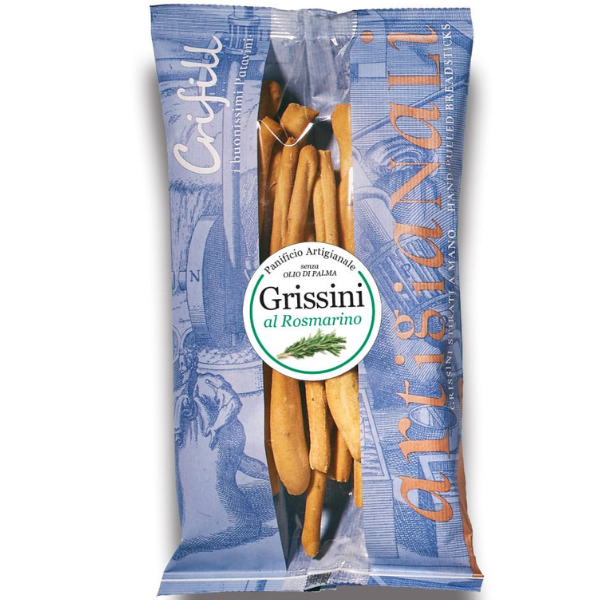 Grissini with Rosemary 200g - Crifill Crifill - Snacks 200g @Mercato Gourmet | Your Italian Gourmet Supermarket
