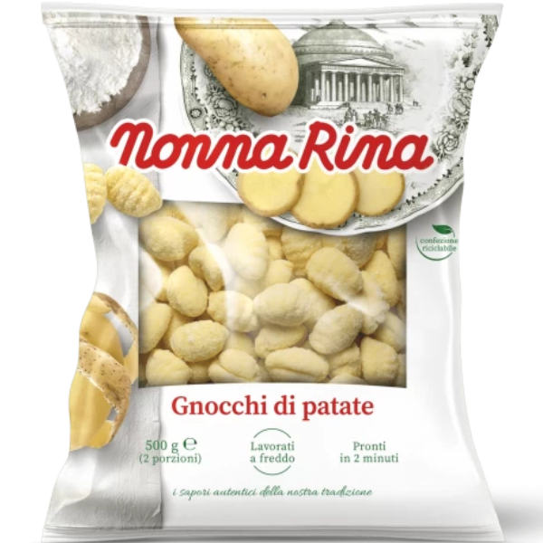 Potato Gnocchi 500g - Nonna Rina Nonna Rina - Fresh Pasta 500g @Mercato Gourmet | Your Italian Gourmet Supermarket