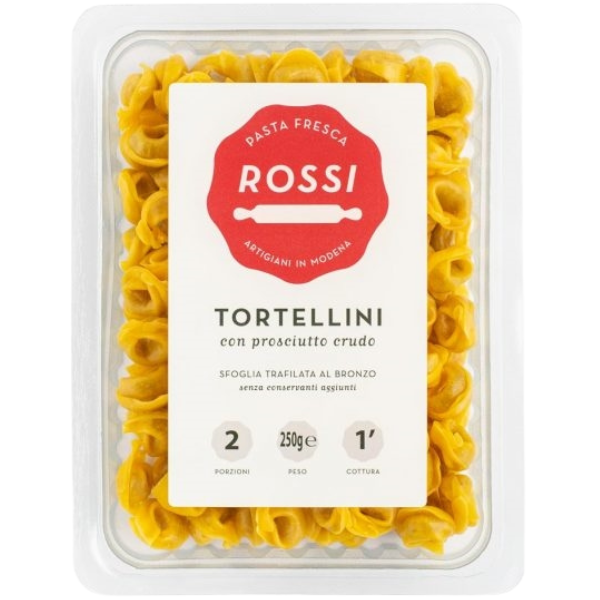 Fresh Tortellini with Cured Ham 250g - Rossi Rossi - Fresh Pasta 250g @Mercato Gourmet | Your Italian Gourmet Supermarket