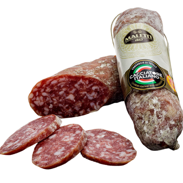 Whole Salame Cacciatore 180g (±10%) - Maletti Maletti - Cold-Cut 180g (±10%) piece @Mercato Gourmet | Your Italian Gourmet Supermarket