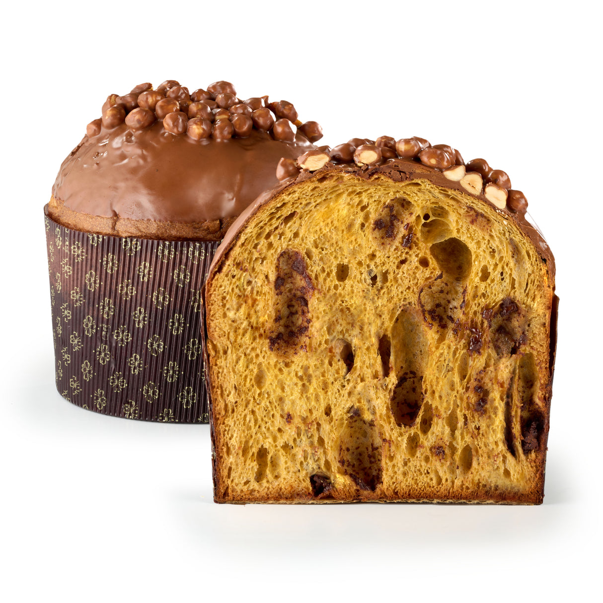 Biasetto Panettone with Hazelnuts and Gianduia Chocolate 500g