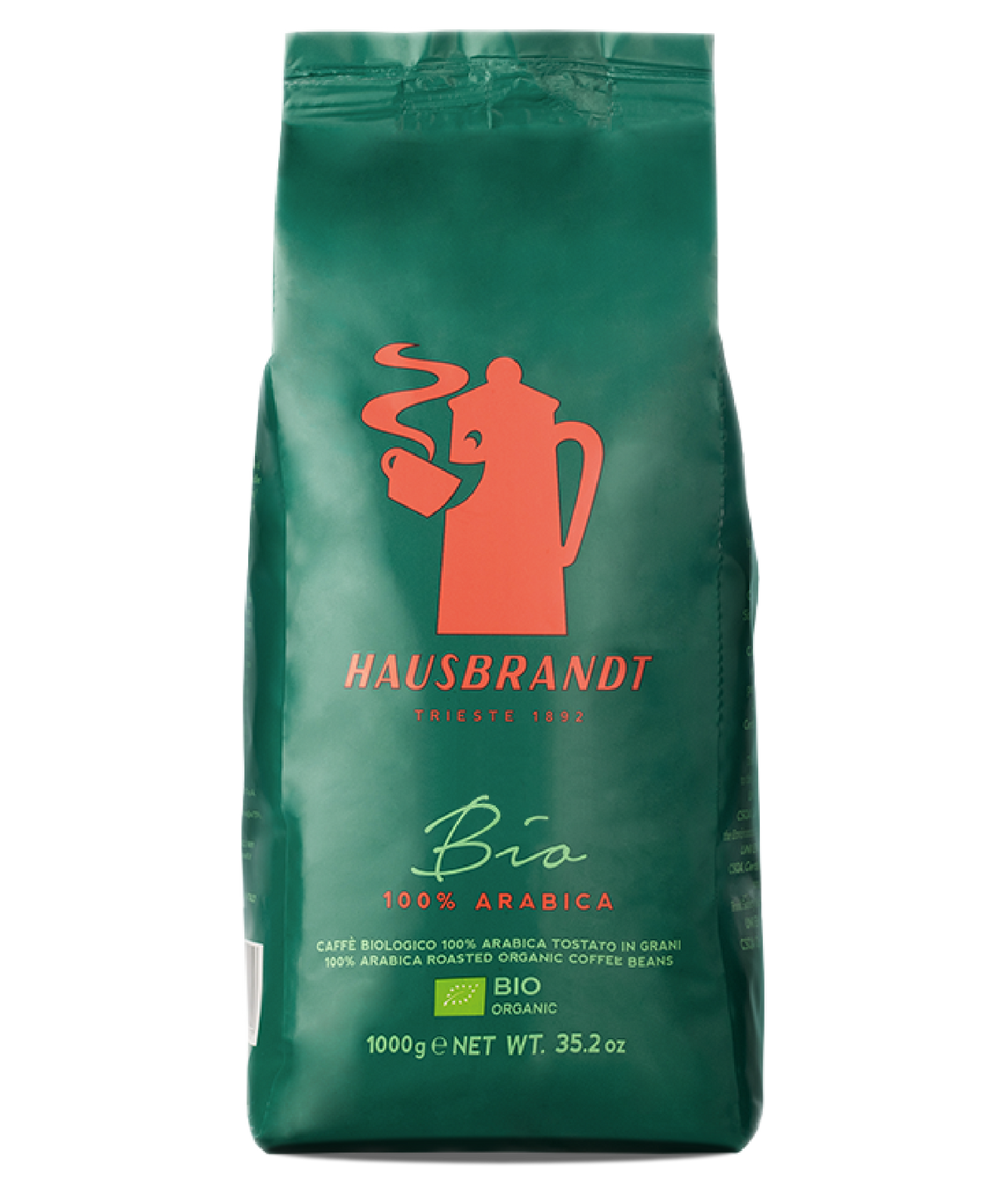 Bio 100% Arabica Coffee Beans 1kg - Hausbrandt