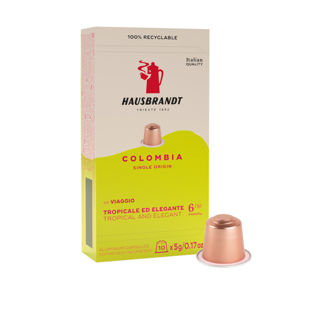 Colombia 100% Arabica Compatible Capsules 10 Capsules - Hausbrandt