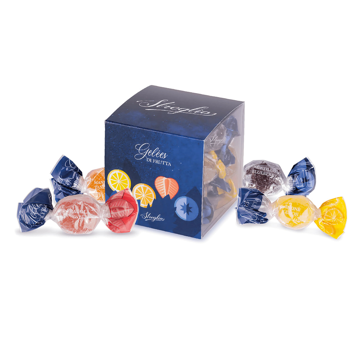 Assorted Fruit Jelly Cubes 200g - Streglio