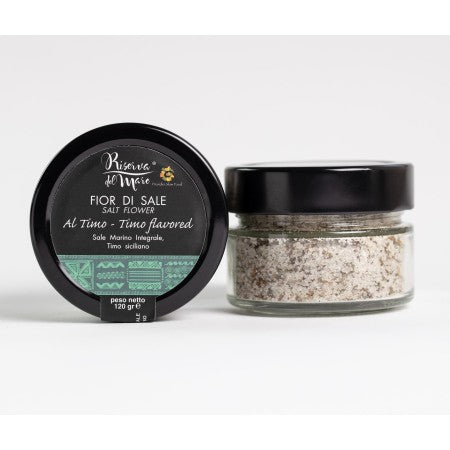 Fior di Sale - Sicilian Rock Salt with Thyme Flavour 120g - Riserva del Mare