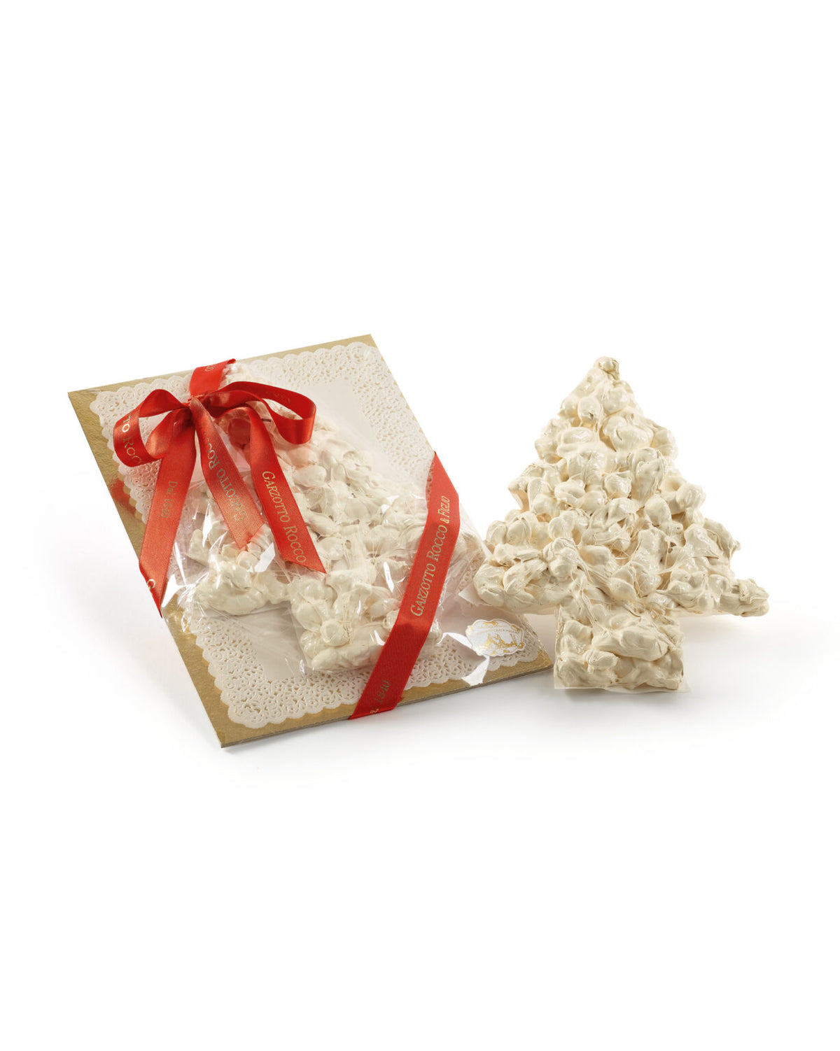 The Pine Tree Shape Almond Torrone 500g - Garzotto Rocco & Figlio
