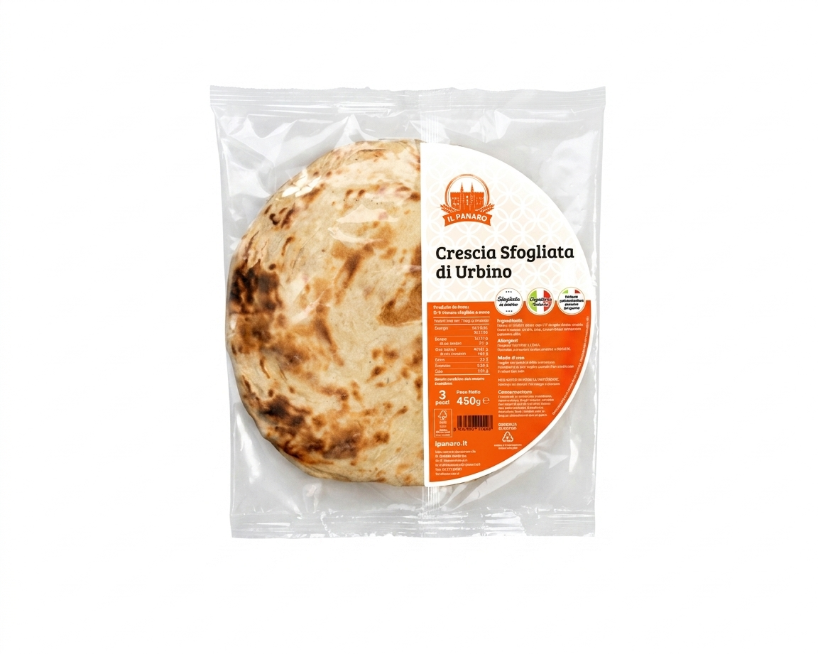 Crescia Sfogliata Italian Flat Bread 450g - Il Panaro