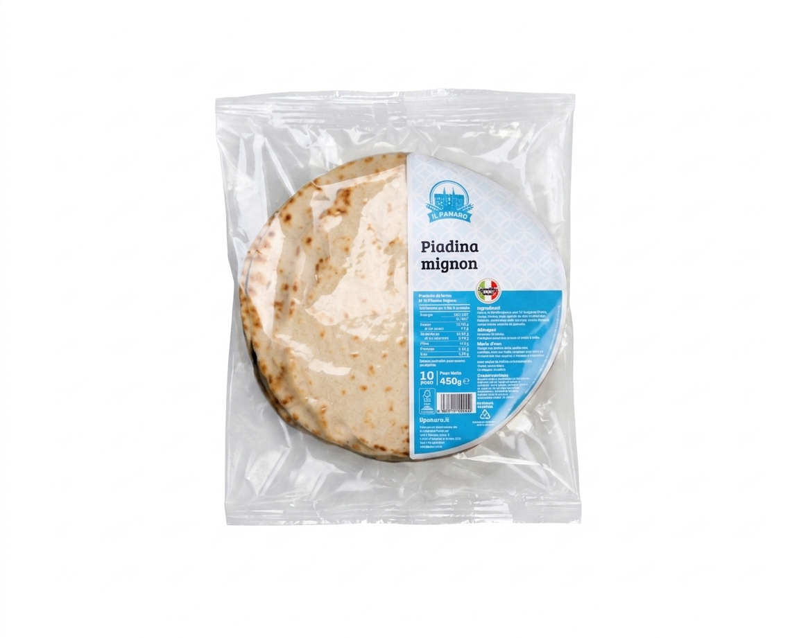 Mini Piadina Italian Flat Bread 450g - Il Panaro