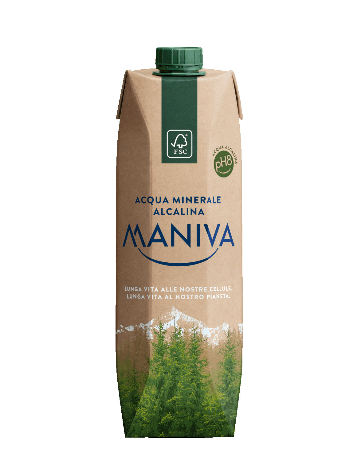 Biodegradable Smile Box pH8 Mineral Water - Maniva Maniva - Water @Mercato Gourmet | Your Italian Gourmet Supermarket