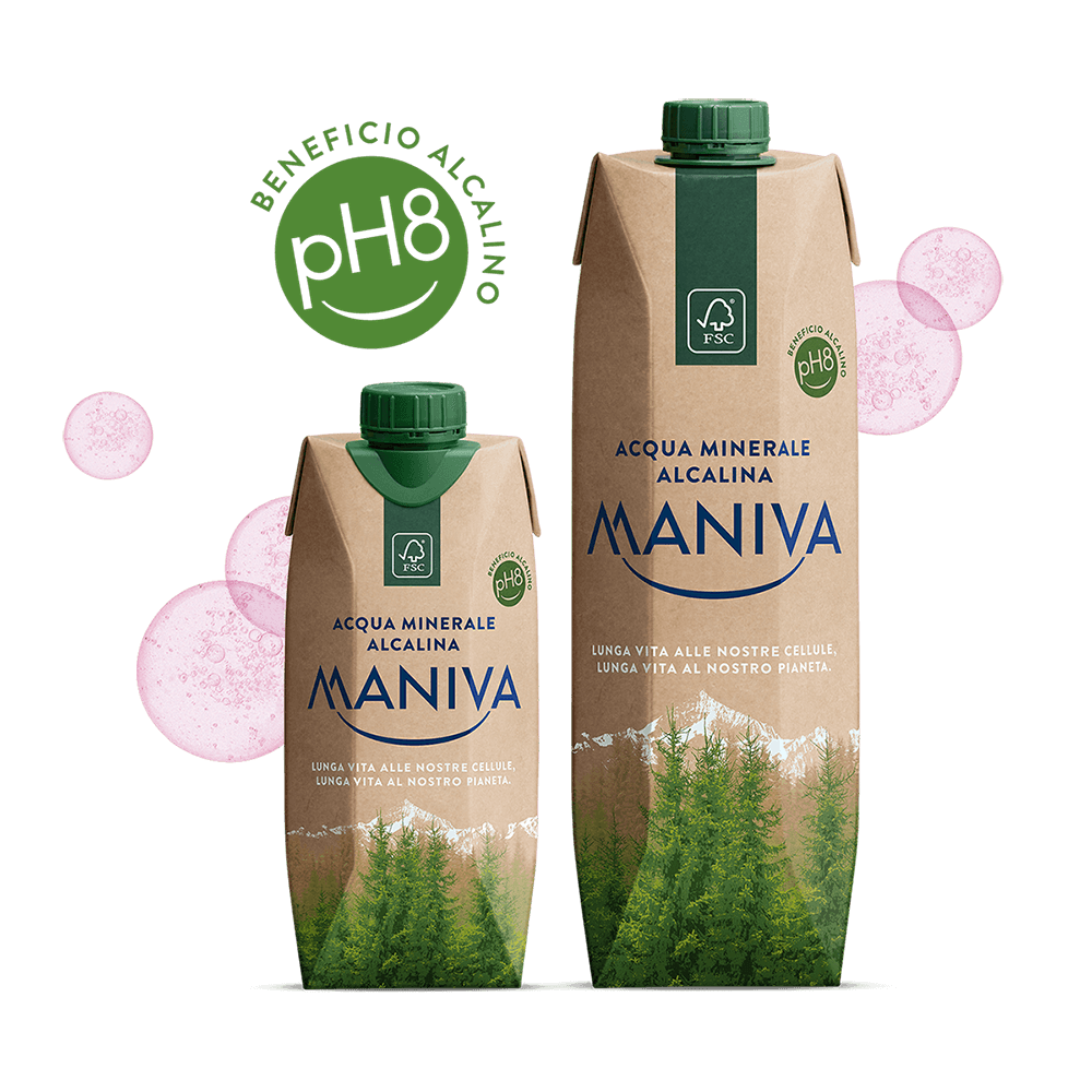 Biodegradable Smile Box pH8 Mineral Water - Maniva Maniva - Water @Mercato Gourmet | Your Italian Gourmet Supermarket