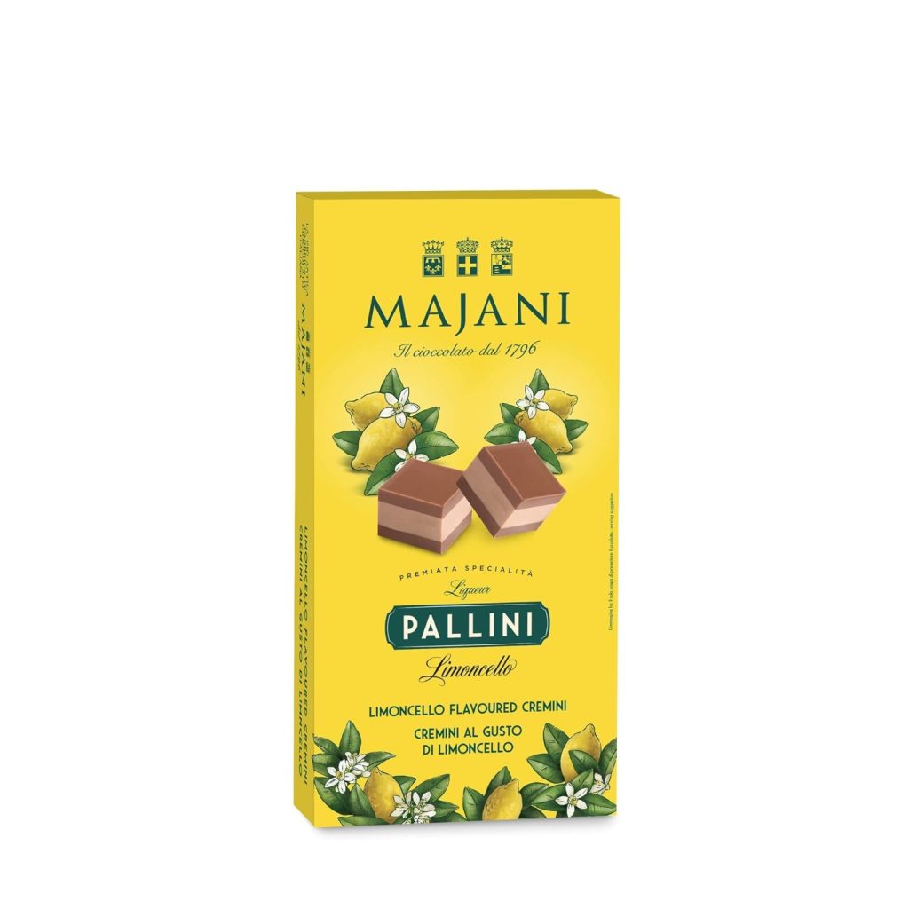 Cremini 65% Dark Chocolate with Limoncello Pallini 100g - Majani