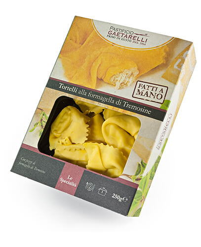 Fresh Tortelli with Tremosine Formaggella Cheese 250g - Pastificio Gaetarelli