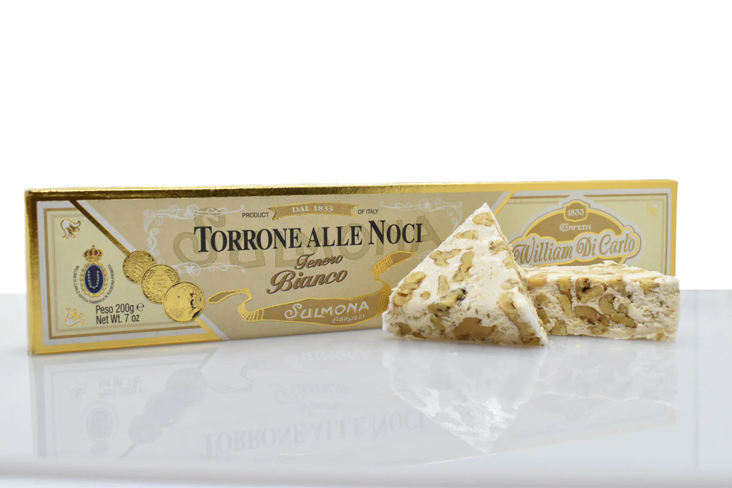 White Nougat with Walnuts 200g - William di Carlo