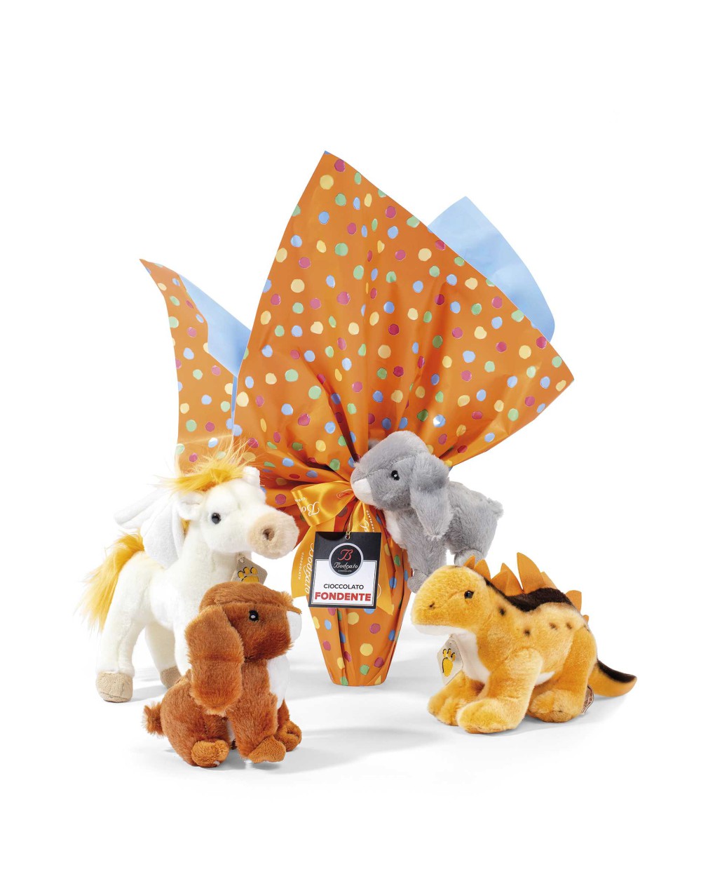 Dark Chocolate Egg with Soft Toys 250g - Bodrato