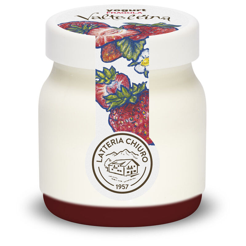 Chiuro Valtellina Strawberry Yogurt 150g - Latteria Chiuro
