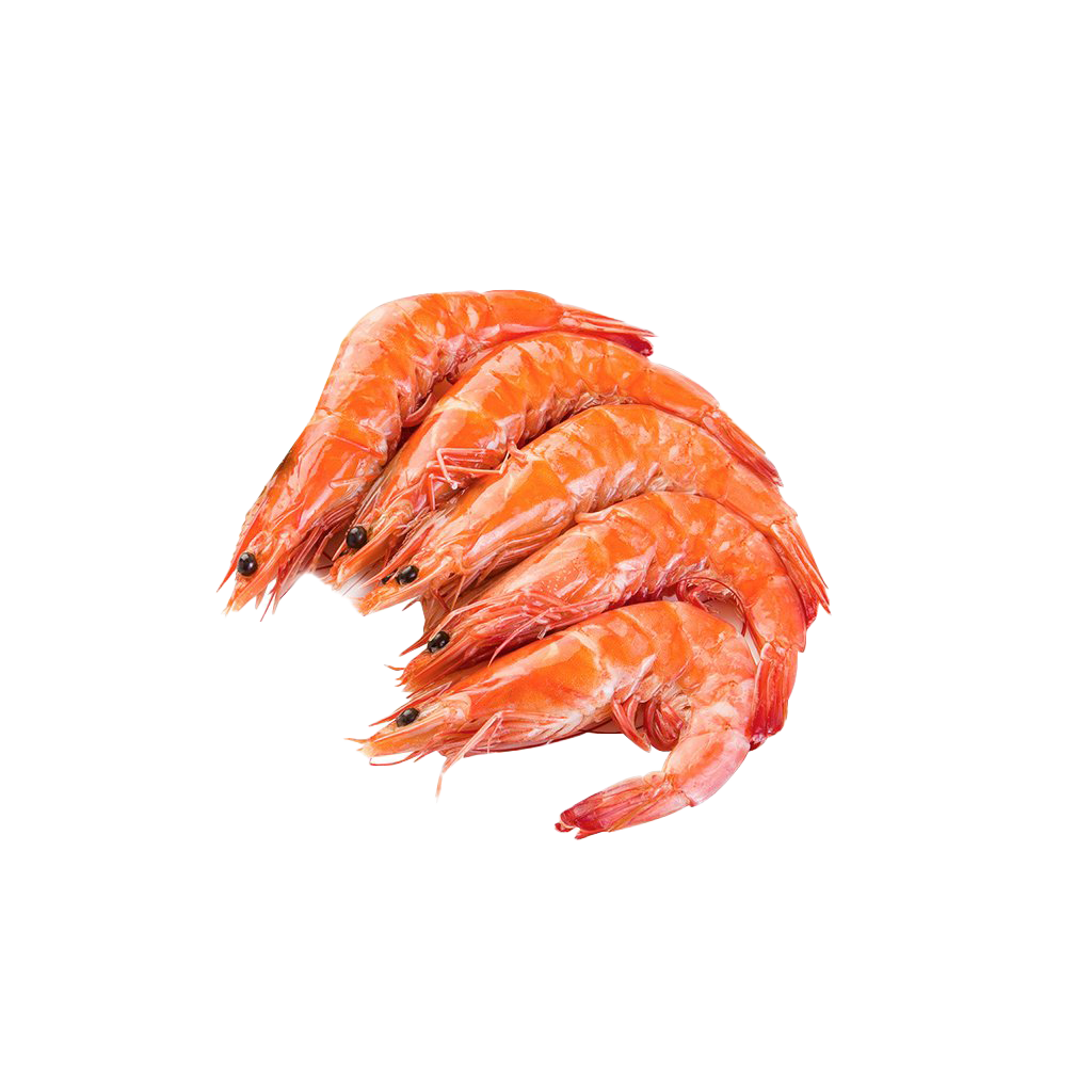 Frozen Cooked Cocktail Shrimp 400g (Heads on, Shells on)