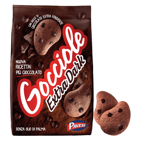 Gocciole Extra Dark Pavesi - Confectionery @Mercato Gourmet | Your Italian Gourmet Supermarket