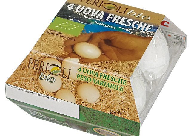 Ferioli Organic Eggs 4pcs/Pack Ferioli - Eggs 220g @Mercato Gourmet | Your Italian Gourmet Supermarket