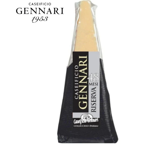 Parmigiano Reggiano 48 months 330g(±10%) - Gennari Casrificio Gennari - Hard Cheese 330g(±10%) @Mercato Gourmet | Your Italian Gourmet Supermarket
