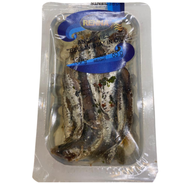 "Bellavista" Anchovies In Sunflower Oil - Renna RENNA - Packaged Seafood @Mercato Gourmet | Your Italian Gourmet Supermarket