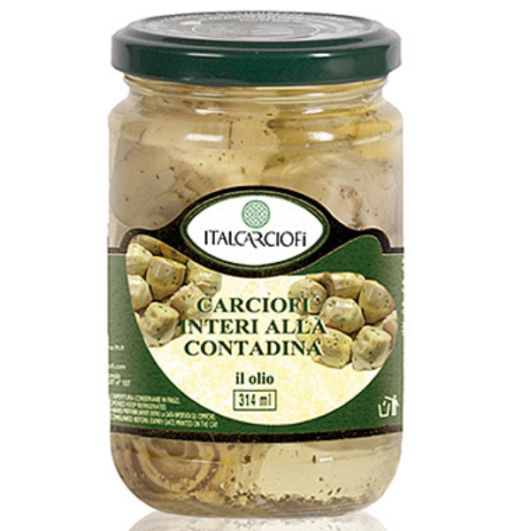 Whole Artichokes in Sunflower Oil and Spices 314ml - Italcarciofi Italcarciofi - Preserved Vegetables @Mercato Gourmet | Your Italian Gourmet Supermarket