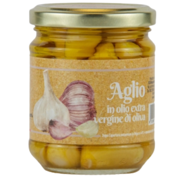 Garlic in Extra Virgin Olive Oil 212ml - Mastrototaro