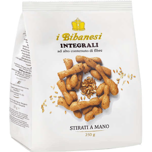 Hand Stretched Breadstick Bibanesi with Wholemeal Flour and Crushed Wheat 250G Bibanesi - Snacks @Mercato Gourmet | Your Italian Gourmet Supermarket