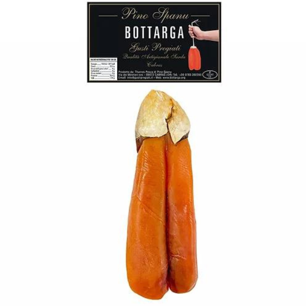 Bottarga (Dried Mullet Roe) from Mediterranean Sea - Tharros Pesca Cabras Mercato Gourmet - Sea Specialties @Mercato Gourmet | Your Italian Gourmet Supermarket