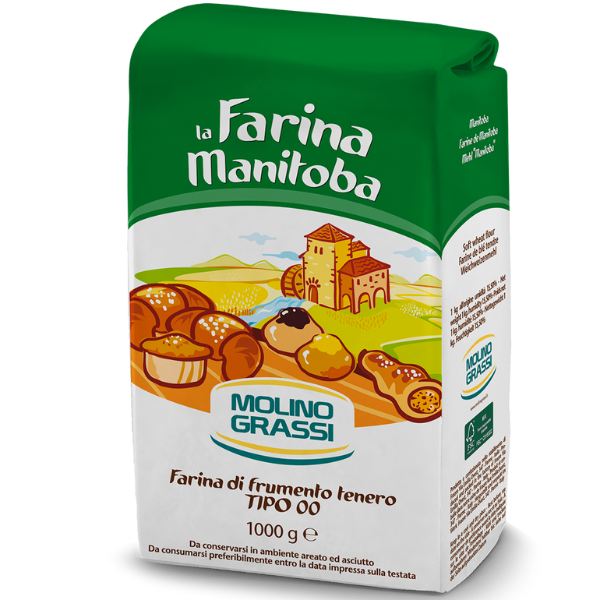 Flour Manitoba for Pastry - Molino Grassi Molino Grassi - Flour & Yeast 1kg @Mercato Gourmet | Your Italian Gourmet Supermarket