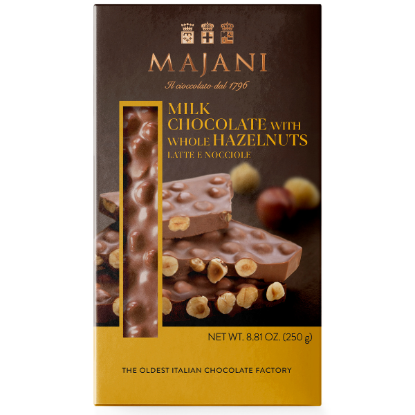 Hazelnut Milk Chocolate Snap Bar - Majani
