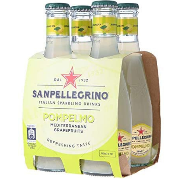 Grapefruits Sparkling Drinks - Sanpellegrino (4 Bottles Pack) Sanpellegrino - Soft Drinks 4 bottles x 200ml @Mercato Gourmet | Your Italian Gourmet Supermarket