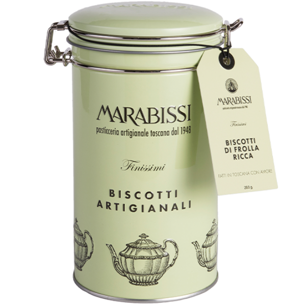 Artisanal Biscuits With Butter In Tin - Marabissi