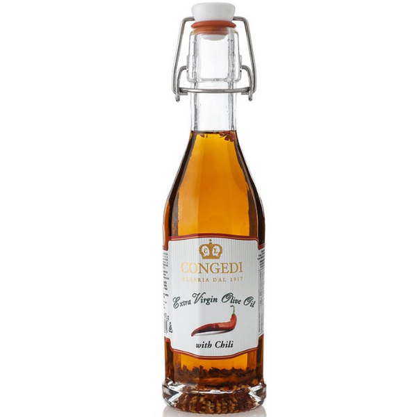 Extra Virgin Olive Oil with Red Pepper 250ml - Congedi Congedi - Olive Oil 250ml @Mercato Gourmet | Your Italian Gourmet Supermarket