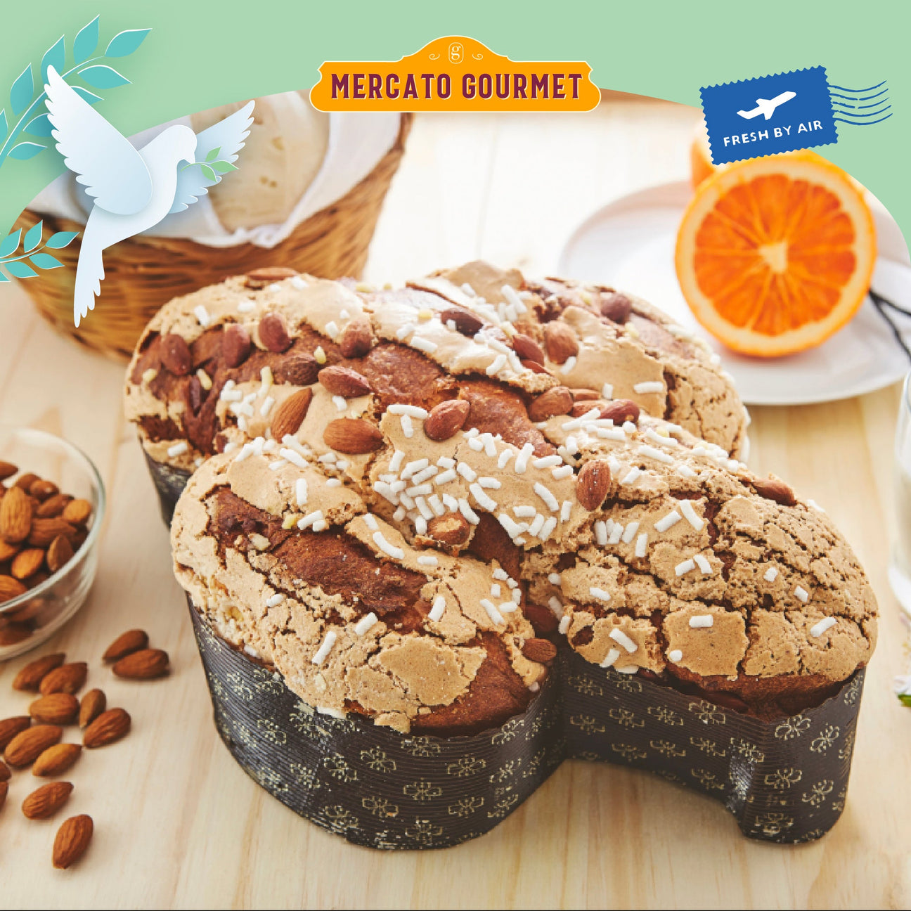 Colomba Pasquale | Easter Collection 2025 @Mercato Gourmet | Your Italian Gourmet Supermarket