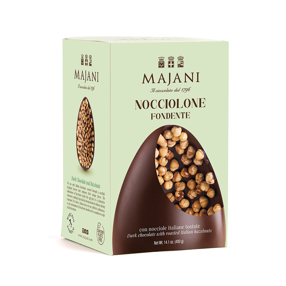 Finest Extra Milk Chocolate Easter Egg with Roasted Hazelnuts 400g - Majani