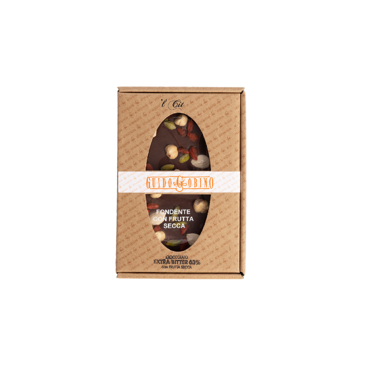 L’Cit Bar Dark Chocolate with Dried Fruit 150g - Guido Gobino