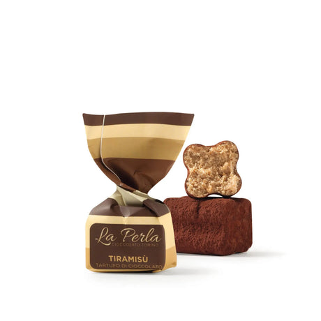White Chocolate with Pistachios (32%) Chocolate Truffles 150g - La Perla