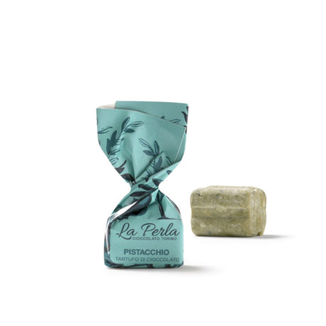 White Chocolate with Pistachios (32%) Chocolate Truffles 150g - La Perla