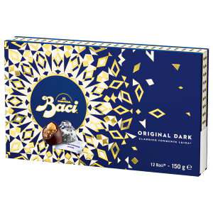 Original Dark Chocolate Praline with Hazelnuts Gift Box 150g - Baci Perugina