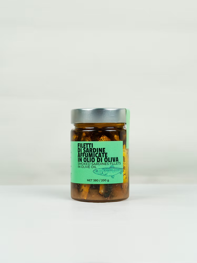 Smoked Sardine Fillets in Olive Oil 380g - Gusti Pregiati