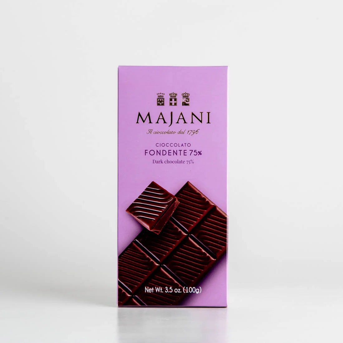 Fondente Finest 75% Dark Chocolate Bar 100g - Majani