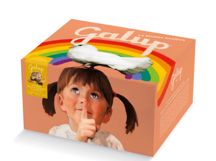 Peach, Chocolate & Amaretto Colomba 750g - Galup