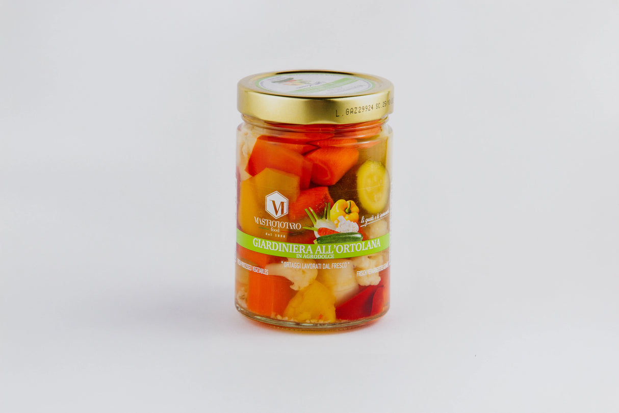 Sweet & Sour Giardinera Pickled Vegetables 550g - Mastrototaro