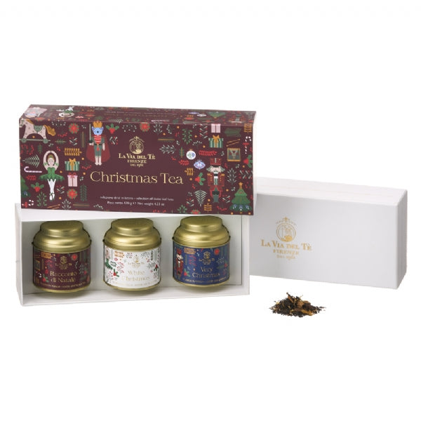 Christmas Tea Gift Box – 3 Tins - La Via del Tè